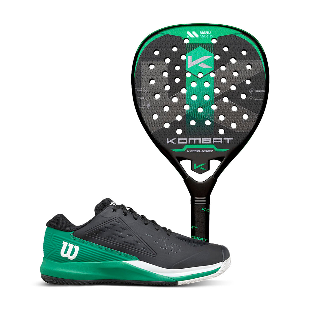 Kombat Pack Vesubio 2025 by Manu Martin + Chaussures Wilson Rush Pro Ace Clay Black FW25